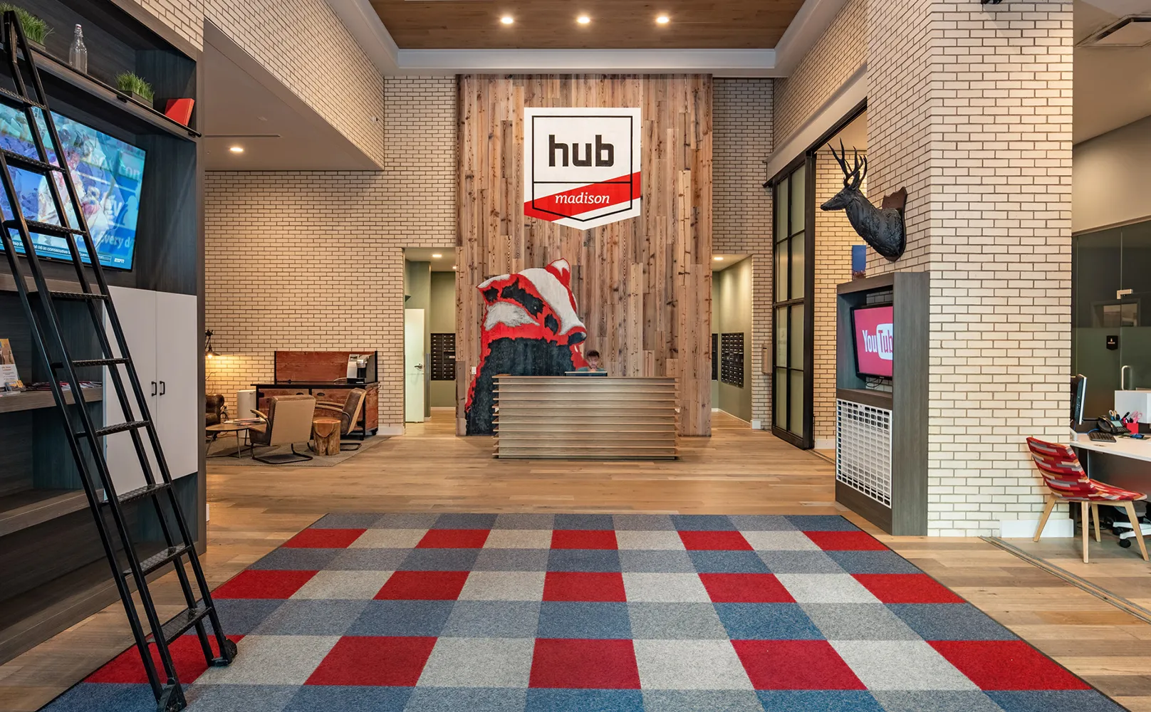 Hub Madison upgraded resident lobby
